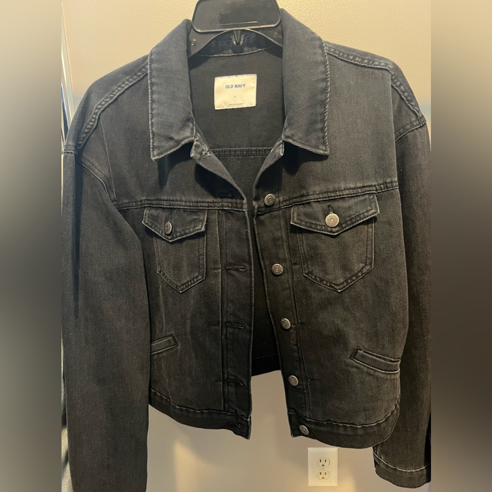 Black jean jacket
